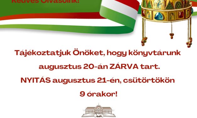 Zárva tartunk